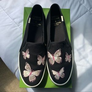 Keds x Kate Spade Doubledecker Butterfly Slip Ons